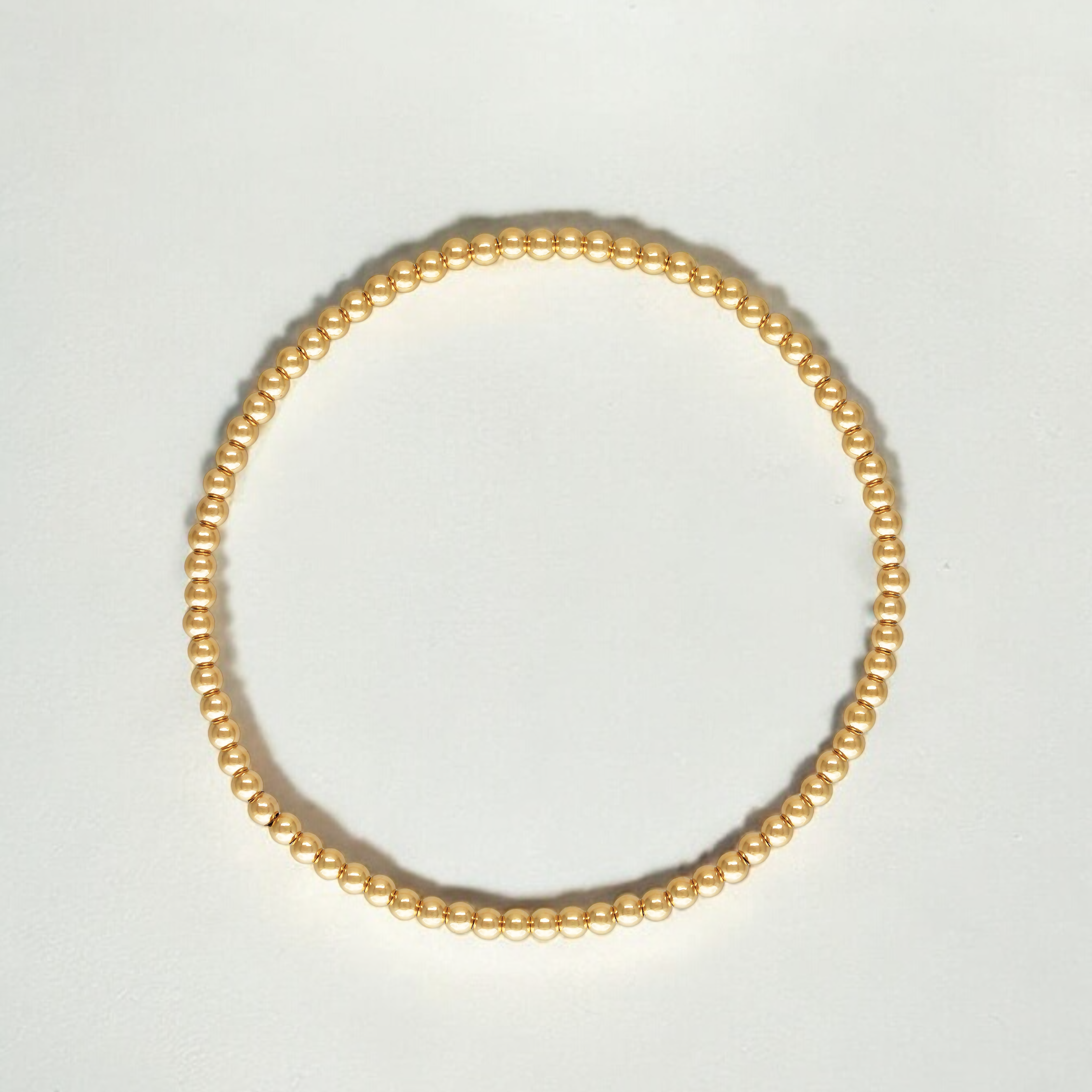 Vivian Grace Jewelry Bracelet 2.5mm Gold Bead Bracelet - 14k Gold Filled