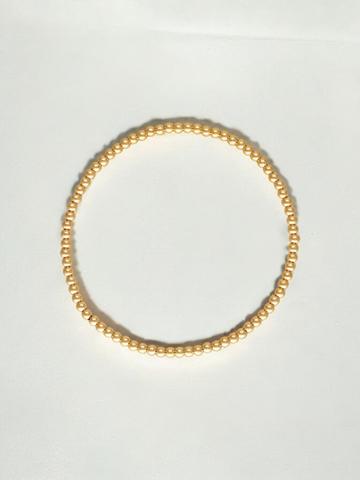 Vivian Grace Jewelry Bracelet 2.5mm Gold Bead Bracelet - 14k Gold Filled