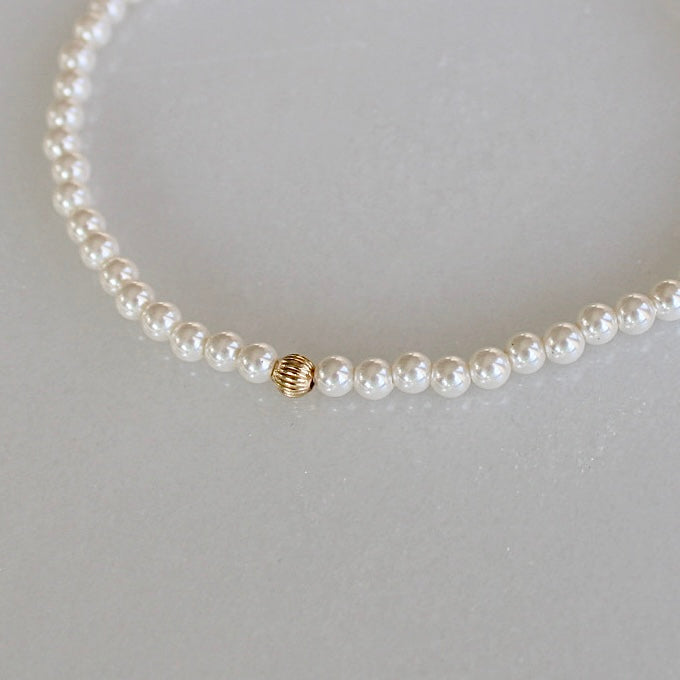 Vivian Grace Jewelry Bracelet 3mm Crystal Pearl Bracelet