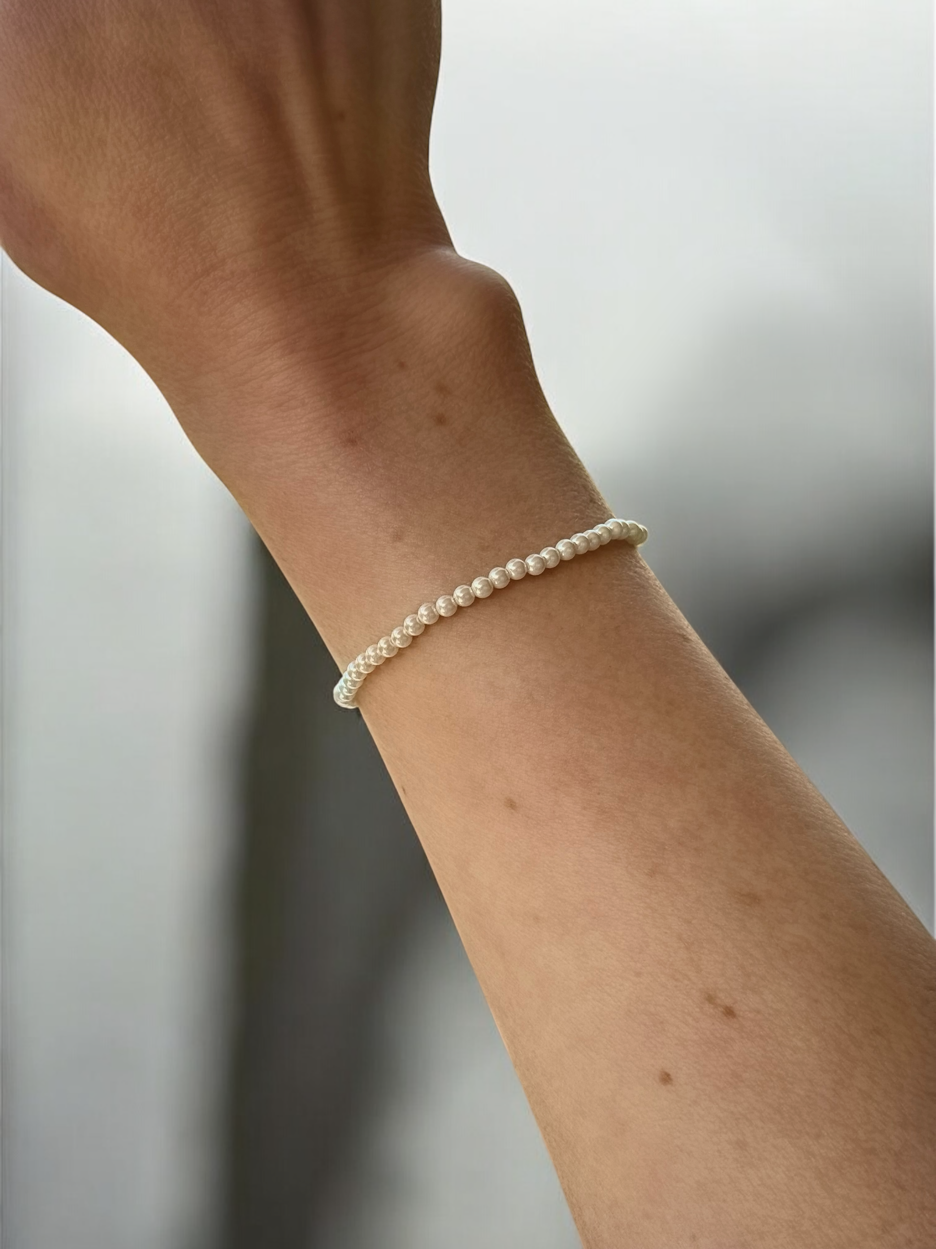 Vivian Grace Jewelry Bracelet 3mm Crystal Pearl Bracelet