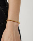 Vivian Grace Jewelry Bracelet 4mm Gold Bead Bracelet - 14k Gold Filled
