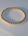 Vivian Grace Jewelry Bracelet 4mm Gold Bead Bracelet - 14k Gold Filled