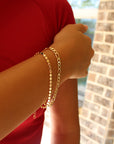 Vivian Grace Jewelry Bracelet 7.5” inches 5mm Gold Filled Figaro Chain Bracelet