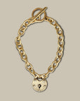 Vivian Grace Jewelry Bracelet Antiqued Gold Antiqued Gold Lock Bracelet