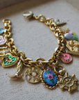 Vivian Grace Jewelry Bracelet Gold Antiqued Gold Charm Bracelet