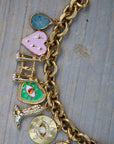 Vivian Grace Jewelry Bracelet Gold Antiqued Gold Charm Bracelet