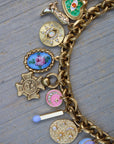 Vivian Grace Jewelry Bracelet Gold Antiqued Gold Charm Bracelet