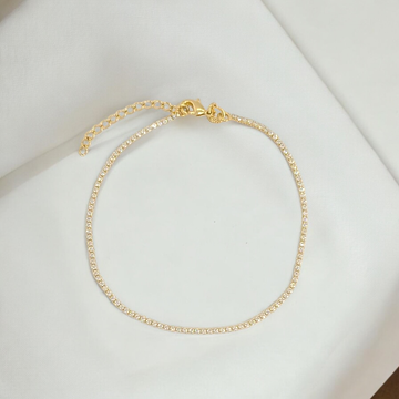 Vivian Grace Jewelry Bracelet Gold Baby Tennis Bracelet- 1mm