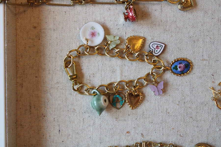 Vivian Grace Jewelry Bracelet Gold Garden Party Vintage Charm Bracelet