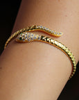 Vivian Grace Jewelry Bracelet Gold Gold Snake Cuff Bracelet