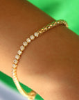 Vivian Grace Jewelry Bracelet Gold Popcorn Tennis Bracelet