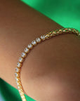 Vivian Grace Jewelry Bracelet Gold Popcorn Tennis Bracelet