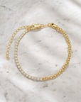 Vivian Grace Jewelry Bracelet Gold Popcorn Tennis Bracelet