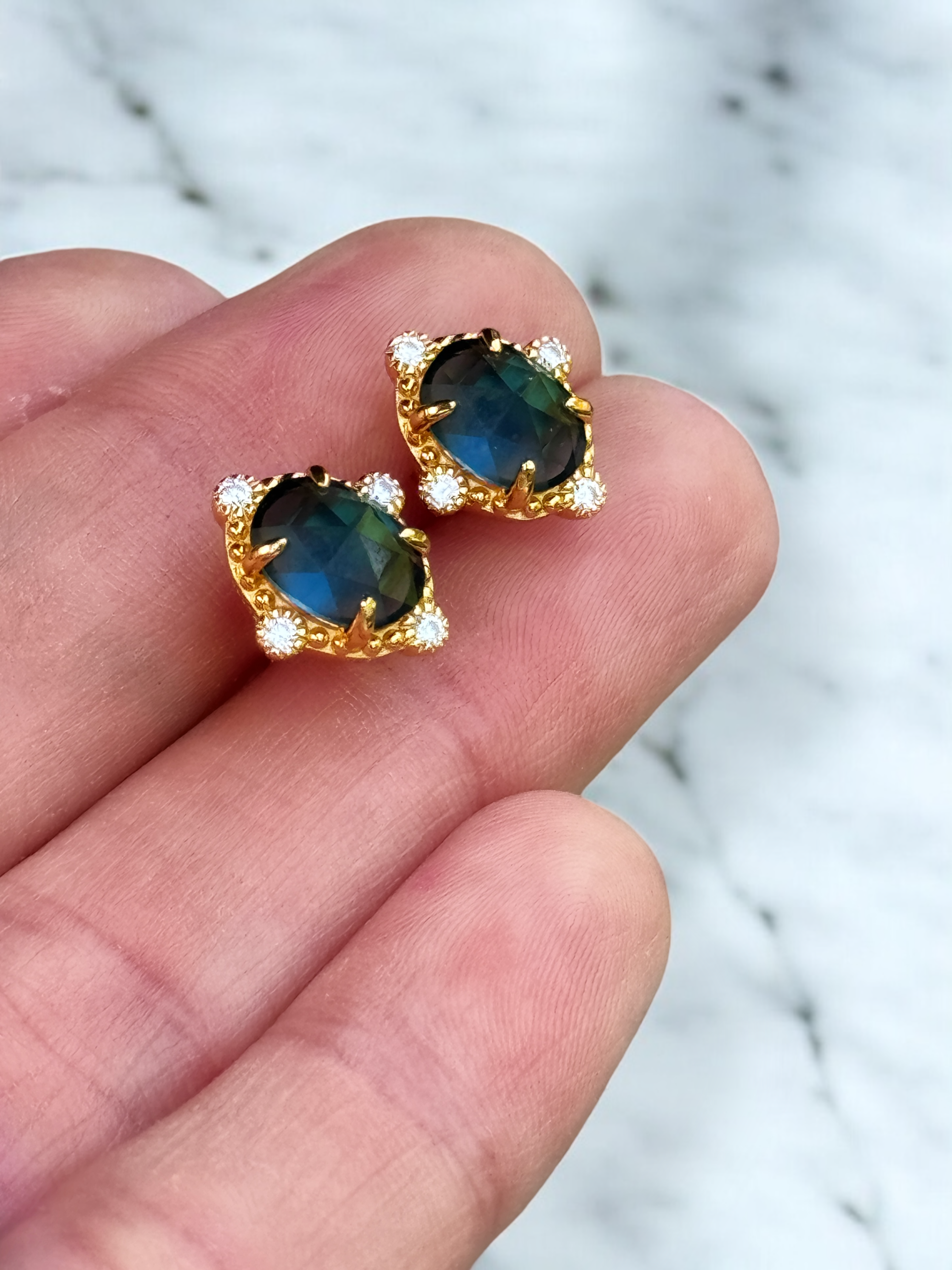 Vivian Grace Jewelry Earrings Ocean Versailles Stud Earrings