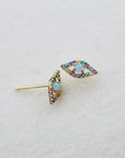 Vivian Grace Jewelry Earrings Opal Evil Eye Stud Earrings