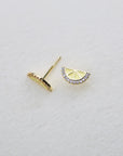 Vivian Grace Jewelry Earrings Tiny Lemon Slice Stud Earrings