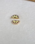 Vivian Grace Jewelry Earrings Tiny Lemon Slice Stud Earrings