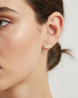 Vivian Grace Jewelry Earrings Tiny Lemon Slice Stud Earrings