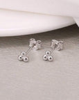 Vivian Grace Jewelry Earrings Tiny Trinity Studs