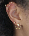 Vivian Grace Jewelry Earrings Tiny Trinity Studs