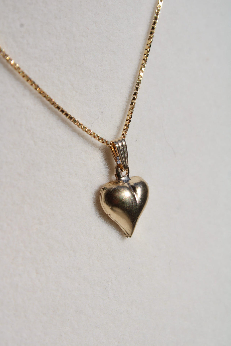 Vivian Grace Jewelry Necklace 14k Gold Filled Puff Heart Necklace