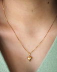 Vivian Grace Jewelry Necklace 14k Gold Filled Puff Heart Necklace