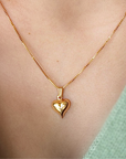 Vivian Grace Jewelry Necklace 14k Gold Filled Puff Heart Necklace