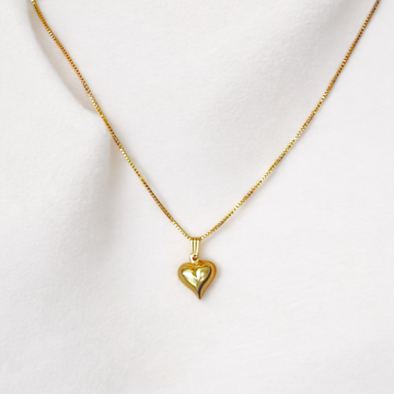 Vivian Grace Jewelry Necklace 14k Gold Filled Puff Heart Necklace