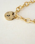 Vivian Grace Jewelry Necklace Antiqued Gold Antiqued Gold Heart Lock Chain