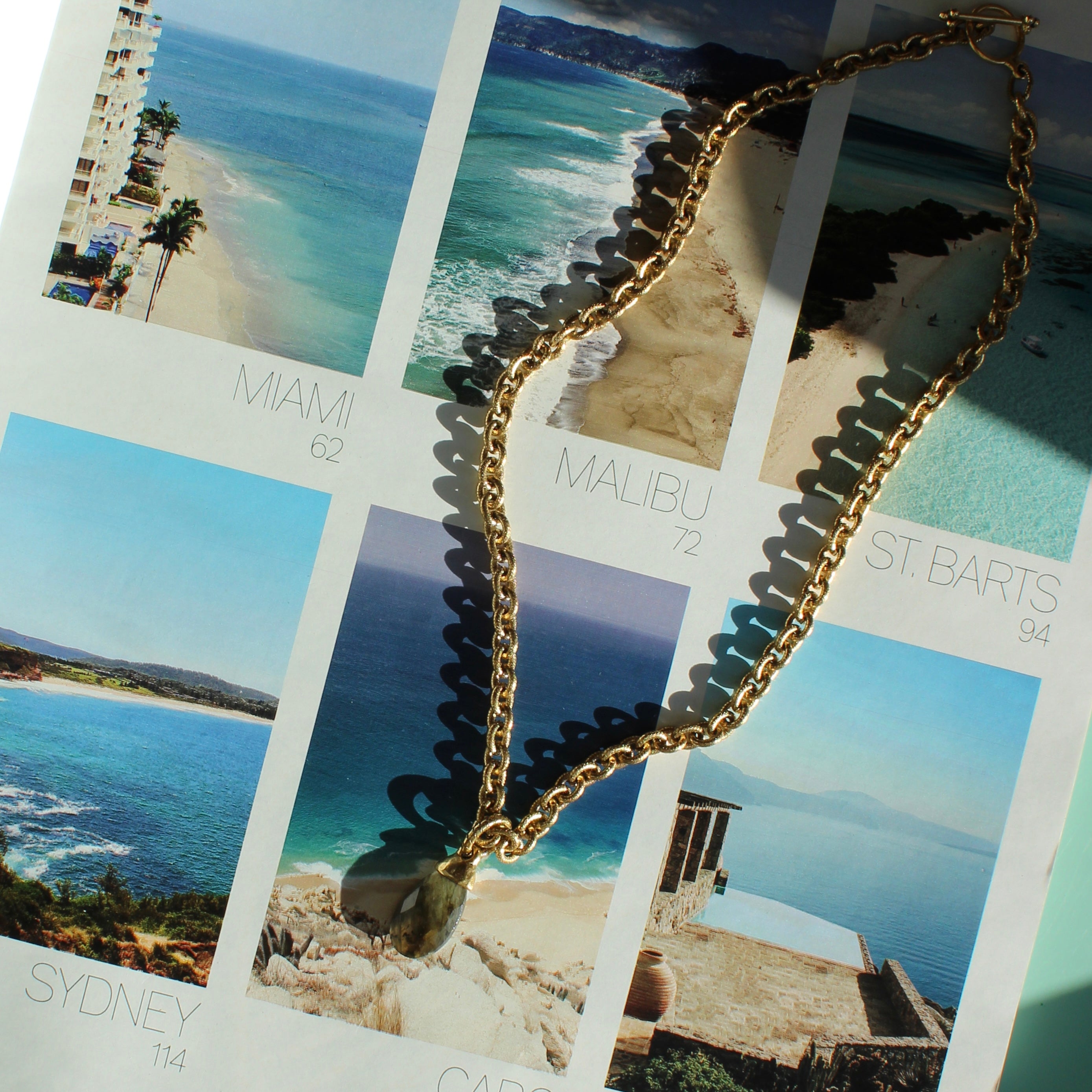 Vivian Grace Jewelry Necklace Antiqued Gold Chunky Labradorite Pendant Necklace