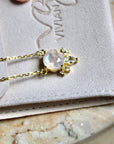 Vivian Grace Jewelry Necklace Ava Moonstone & Topaz Necklace