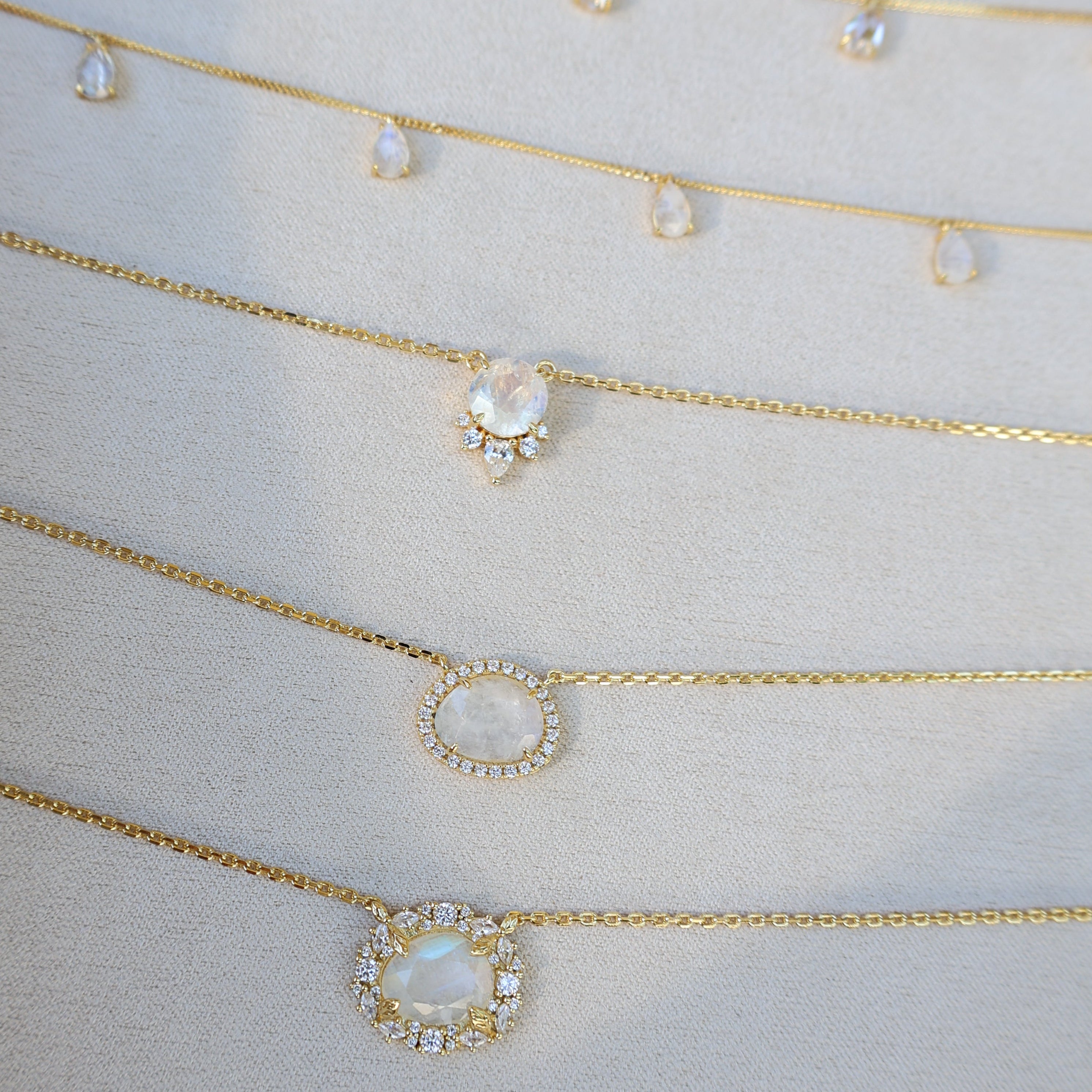 Vivian Grace Jewelry Necklace Ava Moonstone & Topaz Necklace