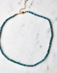 Vivian Grace Jewelry Necklace Blue Blue Apatite Heishi Necklace