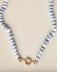 Vivian Grace Jewelry Necklace Blue Peruvian Opal Hand Knotted Peruvian Opal Bead Necklace