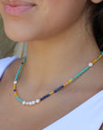 Vivian Grace Jewelry Necklace Blue Tahiti Beaded Pearl Necklace
