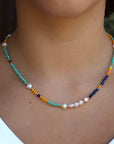 Vivian Grace Jewelry Necklace Blue Tahiti Beaded Pearl Necklace