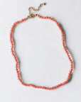 Vivian Grace Jewelry Necklace Coral Gemstone Heishi Necklace