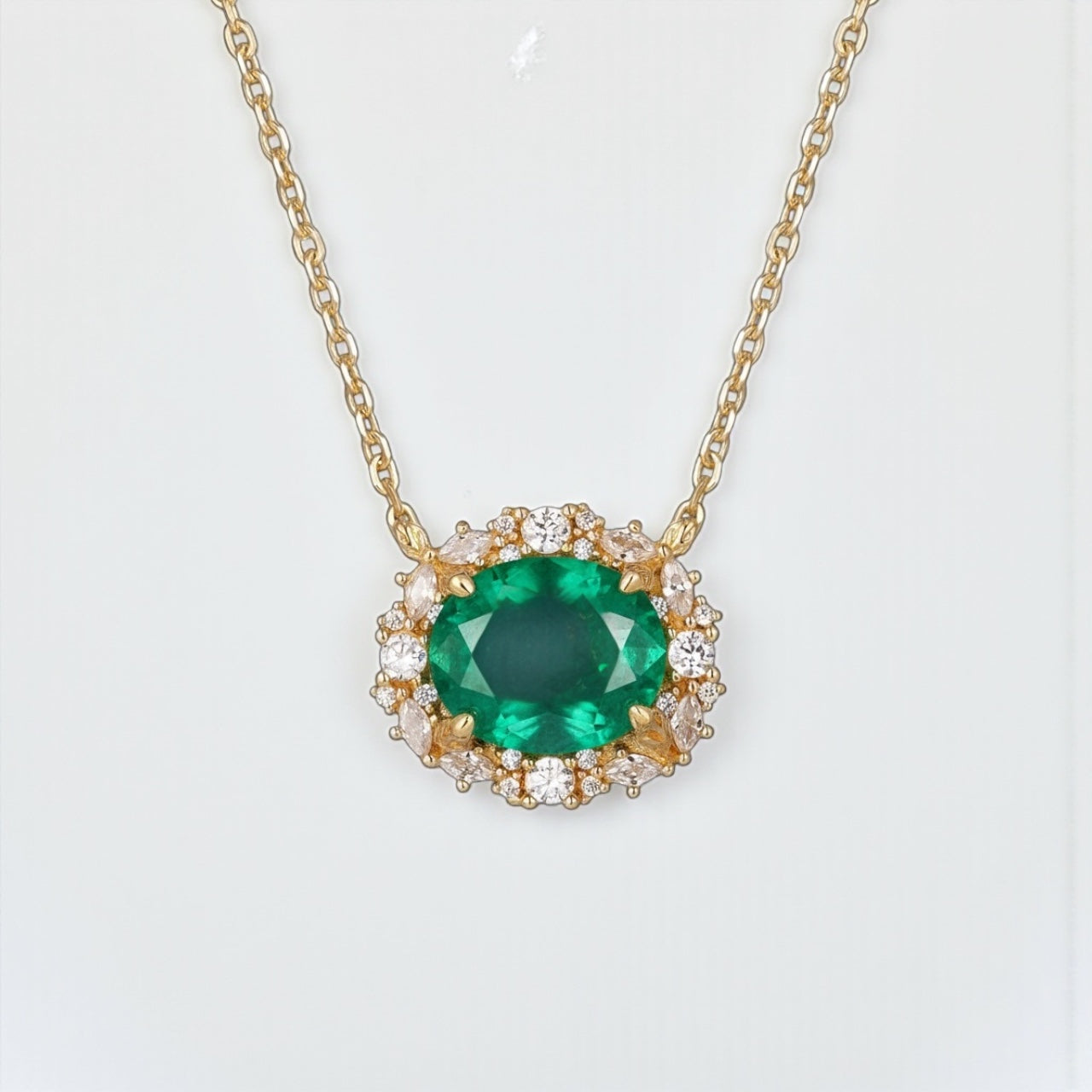 Vivian Grace Jewelry Necklace Emerald Green The Poppy Necklace