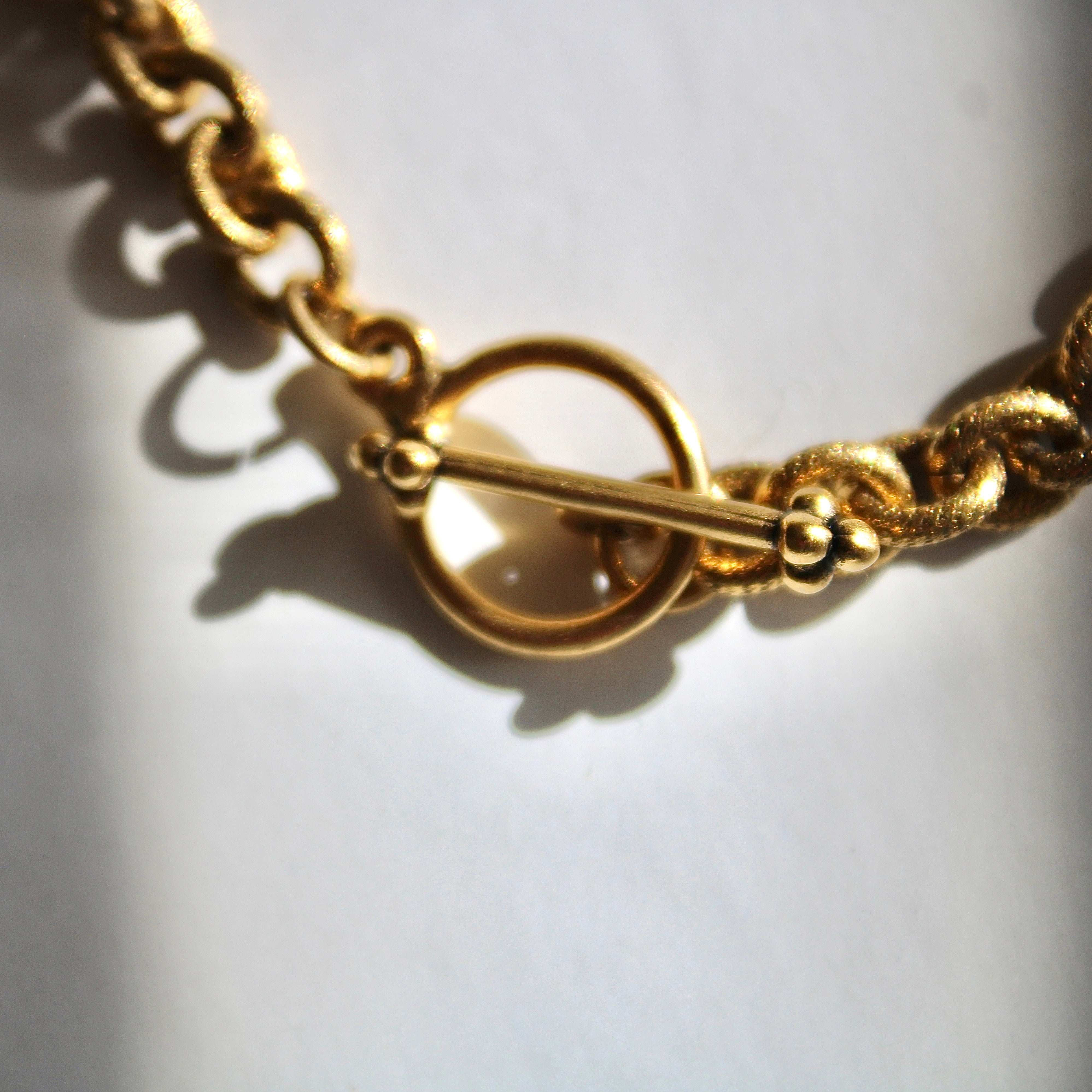 Vivian Grace Jewelry Necklace Gold Antiqued Gold Buffalo Coin Necklace