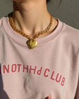 Vivian Grace Jewelry Necklace Gold Antiqued Gold Chunky Heart Chain
