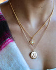 Vivian Grace Jewelry Necklace Gold Bee Medallion