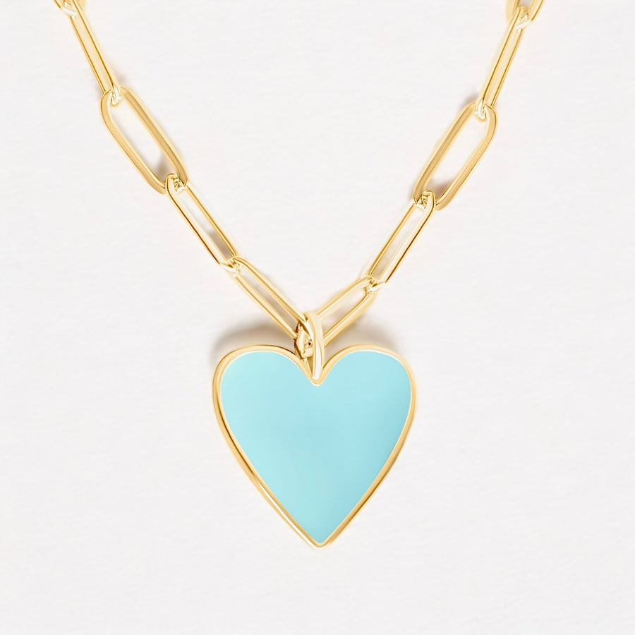 Vivian Grace Jewelry Necklace Gold-Filled Enamel Heart Necklace