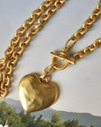 Vivian Grace Jewelry Necklace Gold Gold Heart Toggle Necklace