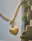 Vivian Grace Jewelry Necklace Gold Gold Heart Toggle Necklace