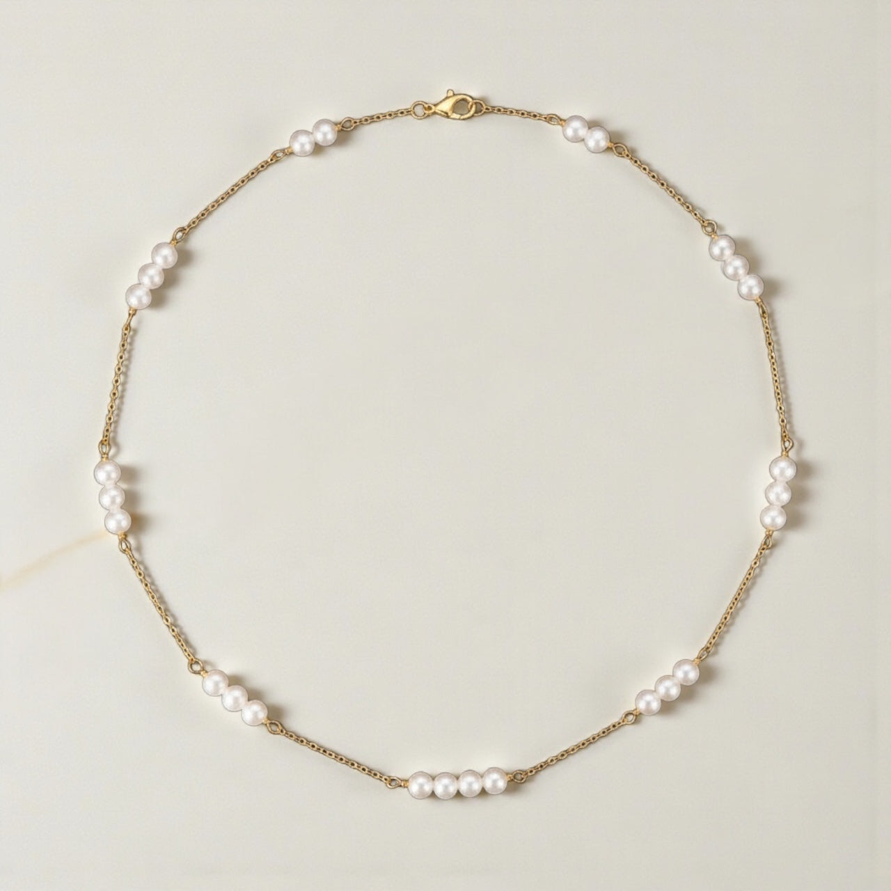 Vivian Grace Jewelry Necklace Gold Gwen Pearl Choker