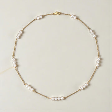 Vivian Grace Jewelry Necklace Gold Gwen Pearl Choker