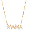 Vivian Grace Jewelry Necklace Gold Pave MAMA Necklace