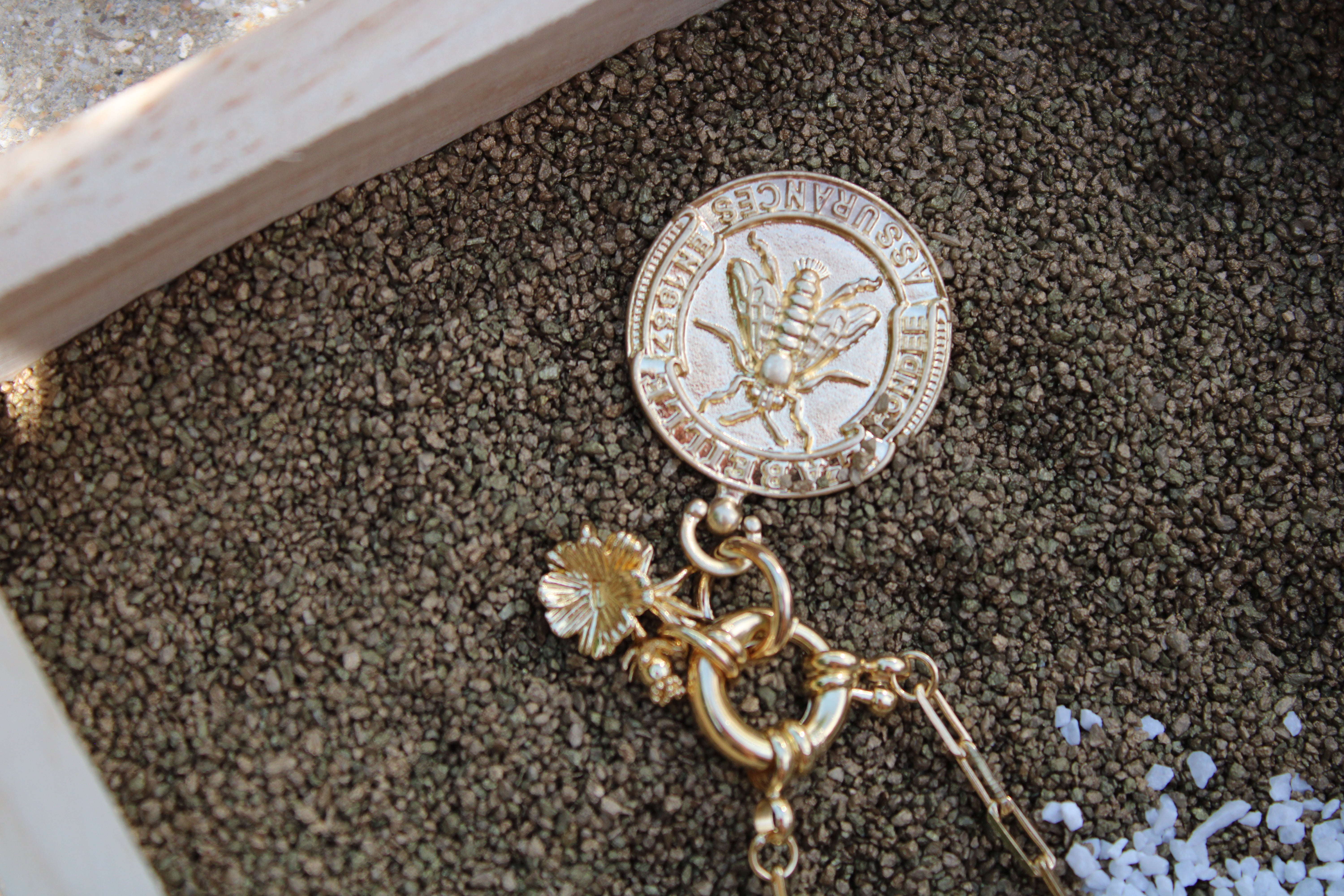 Vivian Grace Jewelry Necklace Gold The French Bee Pendant