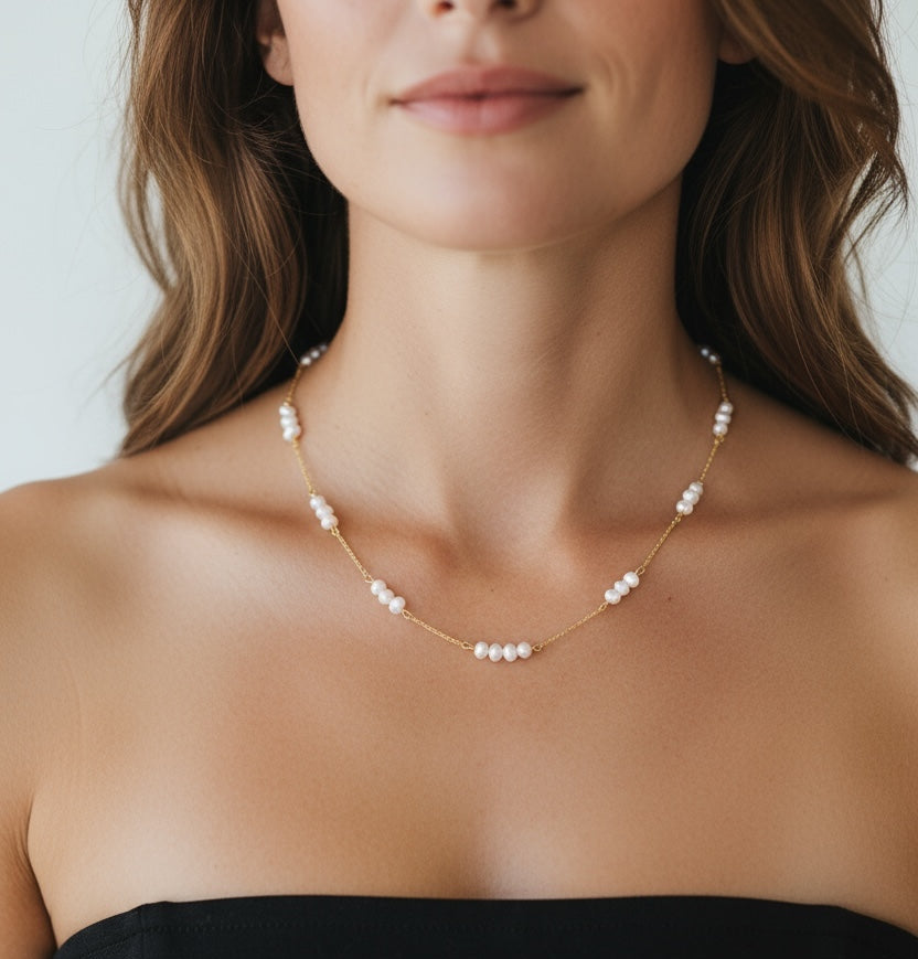 Vivian Grace Jewelry Necklace Gwen Pearl Choker