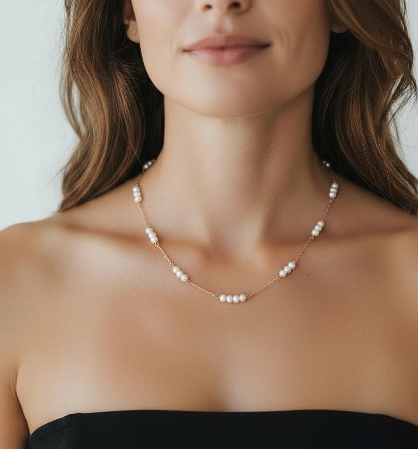 Vivian Grace Jewelry Necklace Gwen Pearl Choker